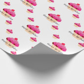 Birthday Cupcake Wrapping Paper Cadeaupapier (Hoek)