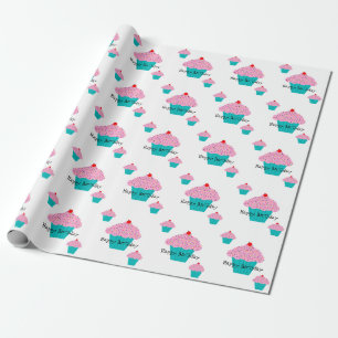 Birthday Cupcake Wrapping Paper Cadeaupapier