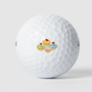Birthday Cupcakes Golfballen