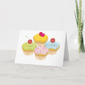 Birthday Cupcakes Kaart