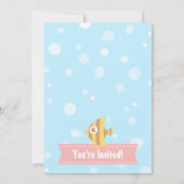 Birthday Cute Underwater Animals Kaart (Achterkant)