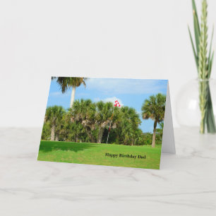 Birthday Dad, Golf Scene Kaart