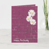 Birthday Daisy Bouquet op Brick Kaart (Voorkant)