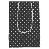 Birthday Daisy on Polka Dots medium Gift Bag Medium Cadeauzakje (Achterkant)