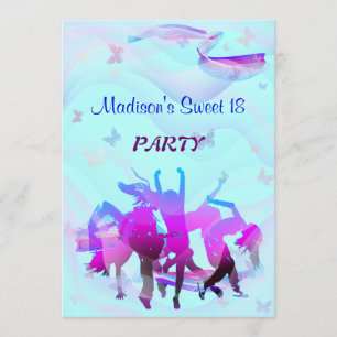 Birthday Dance Party Kaart