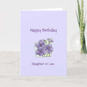 Birthday Daughter-in-Law - Flowers Card Kaart