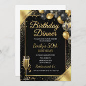 Birthday Dinner Invitation (Devant / Derrière)