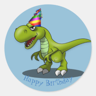 Birthday Dinosauer Stickers
