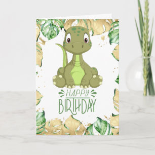 Birthday Dinosaur Baby Jurassic Kaart