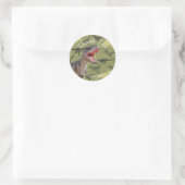 Birthday Dinosaur Pattern Jurassic World Ronde Sticker (Tas)