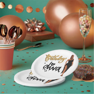 Birthday Diva Paper Borden Papieren Bordje