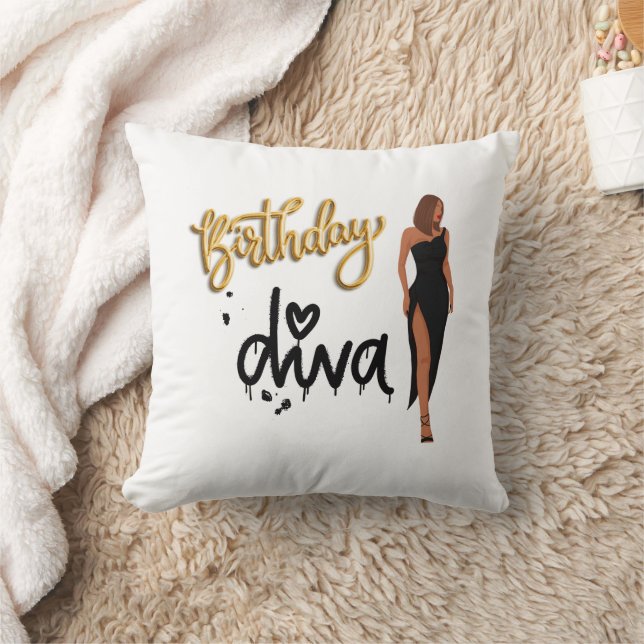 Birthday Diva Pillow Kussen (Deken)