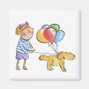 Birthday Dog Magneet