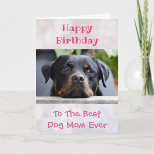 Birthday Dog Mam World's Best Ever Pet Photo Kaart
