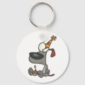Birthday Dog Sleutelhanger (Voorkant)