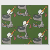 Birthday Dog Wrapping Paper Cadeaupapier (Vlak)