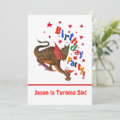 Birthday Dragon Kaart (Staand voorkant)