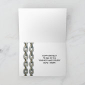 BIRTHDAY - DUDE - TOUGH GUY - KETEN KAART (Binnen)