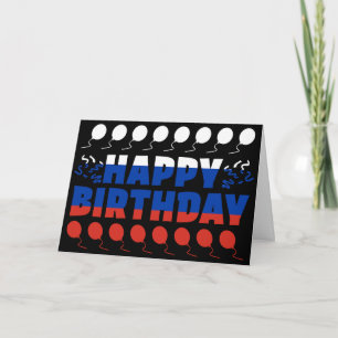 Birthday , een vlaggenpatriottisch gebied kaart