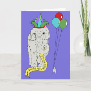 Birthday Elephant Kaart