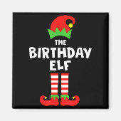 Birthday Elf Matching Group Family Holiday Christm Magneet (Voorkant)