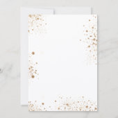 Birthday eucalyptus folia glitter golden kaart (Achterkant)