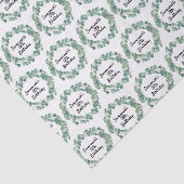 Birthday eucalyptus greenery met het grote naamscr tissuepapier (Detail)