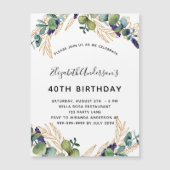 Birthday eucalyptus greenery nodigmagnet (Voorkant)