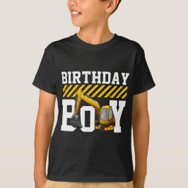 Birthday Excavator voor 3 jaar oude jongen kindere T-shirt