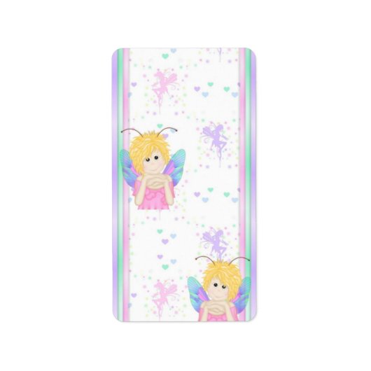 Birthday Fairy Miniature Snoep bar wrappers Etiket (Voorkant)