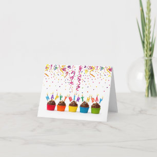 Birthday Fanfare & Streamers Birthday Card Kaart