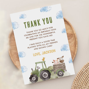 Birthday Farm Animals Bedankkaart