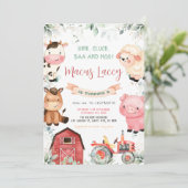 Birthday Farm Animals Kaart (Staand voorkant)