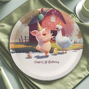 Birthday Farm Animals Papieren Bordje
