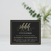 Birthday-feest voor Gold & Black Surprise (Staand voorkant)