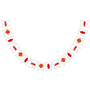 Birthday Fire Truck Party Vlaggetjes