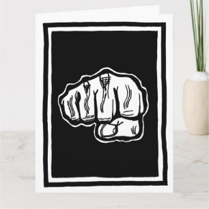 Birthday Fist Bump wenskaart beroemd gemaakt door Kaart