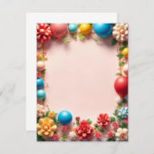 Birthday Flat Card (Voorkant / Achterkant)