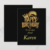 Birthday Flat Card (Voorkant / Achterkant)