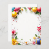 Birthday Flat Card (Voorkant / Achterkant)