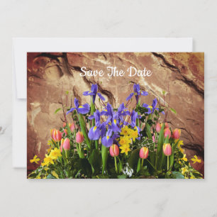 Birthday Flat Save the Date Kaart