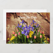 Birthday Flat Save the Date Kaart (Voorkant / Achterkant)