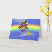 Birthday Flight Kaart (Gele Bloem)