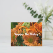 Birthday Flowers Briefkaart (Staand voorkant)