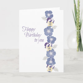 Birthday Flowers Kaart