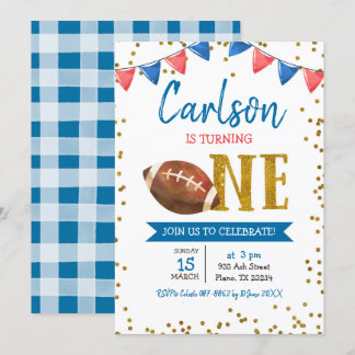 Birthday Football Game Time Kind Kaart