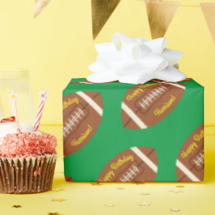 Birthday football Sports Party Cadeaupapier