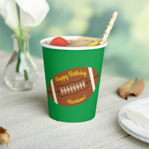 Birthday football Sports Party Papieren Bekers