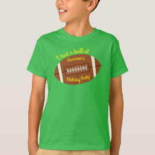 Birthday football Sports Party T-shirt