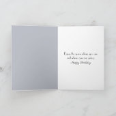 Birthday Footprints In a Forest Lit By Moonlight Kaart (Binnen)